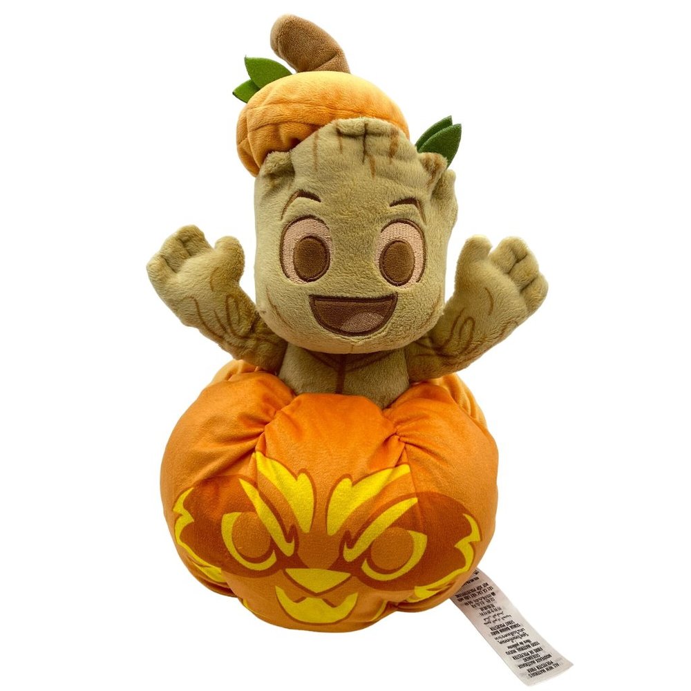 Disney Marvel Baby Groot in pumpkin plush stuffed animal 13" Halloween Fall